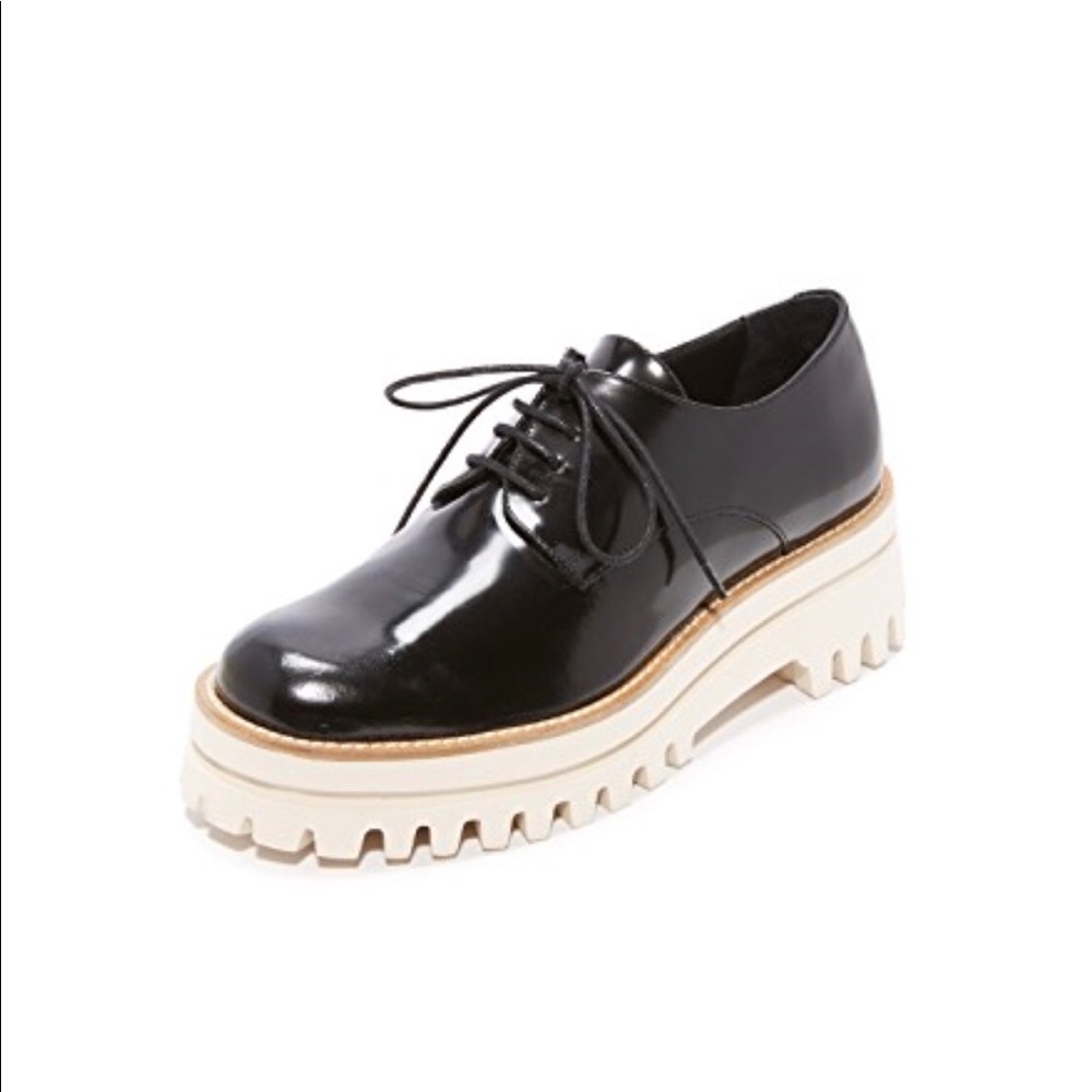 Paloma Barcelo Sunshine Platform Oxfords Black 38